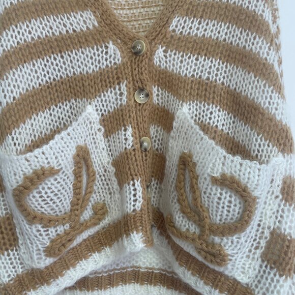 Loewe Anagram Knit Cardigan in Mohair Blend - Picture 6 of 11